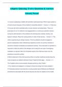 Adaptive Quizzing&colon; Evolve Questions & Answers 