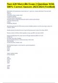 Nurs 620 Maryville Exam 2 Questions With Correct Answers 2024 &lpar;Verified&rpar;