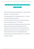 ARM 400 Exam Practice Exam Questions & Answers  Already Graded A&plus;