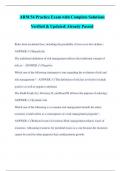 ARM 54 Practice Exam with Complete Solutions Verified & Updated&vert; Already Passed