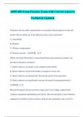ARM 402 Exam Practice Exam with Correct Answers&vert;  Verified & Updated