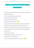 ARM 401 Exam Practice with Complete Solutions  Already Rated A&plus;