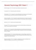 General Psychology 2301 Exam 1 59 Questions with 100&percnt; Correct Answers &vert; Updated &vert; Guaranteed A&plus;
