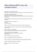 Officer Wellness MPTC exam with complete solution