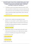 2024 HESI EXIT EXAM NEXT GENERATION &lpar;NGN&rpar; TEST BANK LATEST ACTUAL EXAM 500&plus; QUESTIONS AND CORRECT DETAILED ANSWERS &lpar;100&percnt; VERIFIED ANSWERS&rpar; &vert;ALREADY GRADED A&plus;