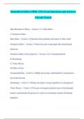 Biomedical Ethics &lpar;PHIL 235&rpar; Exam Questions and Answers Already Passed
