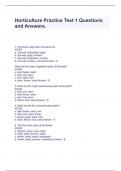 Horticulture Practice Test 1 Questions and Answers&period;