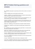 MPTC Problem Solving questions and answers