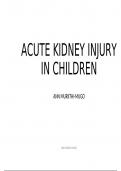 Acute Kidney Injury in children