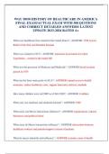 WGU D050 HISTORY OF HEALTHCARE IN AMERICA FINAL EXAM&sol;ACTUAL EXAM WITH 300 QUSTIONS AND CORRECT DETAILED ANSWERS&sol; LATEST UPDATE 2023-2024 RATED A&plus;