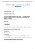 FLORIDA STATE LIFE AND HEALTH INSURANCE AGENT LICENSING EXAM  BUNDLE 2023-2024 REAL EXAM  QUESTIONS WITH CORRECT ANSWERS&colon; GRADED A