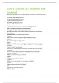 TEAS 6 - Science &lpar;ATI questions and answers&rpar;