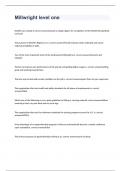Millwright level one exam with 100% complete solutions