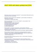ASLP 3030 with latest updated test 2024&period; Bundled exam&period;