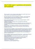 ASLP 3030 exam 1 questions and answers well explained&period;