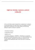 NRP 511 WEEK 2 QUIZ LATEST  UPDATE