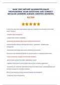 NASP TEST NETAPP ACCREDITED SALES PROFESSIONAL EXAM QUESTIONS AND CORRECT DETAILED ANSWERS AGRADE &lpar;VERIFIED ANSWERS&rpar;