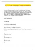 PSI 2 Exam 2024 with Complete Solutions