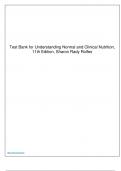 Test Bank for Understanding Normal and Clinical Nutrition, 11th Edition, Sharon Rady Rolfes