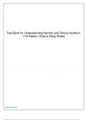 Test Bank for Understanding Normal and Clinical Nutrition&comma; 11th Edition&comma; Sharon Rady Rolfes