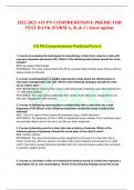 2022-2023 ATI PN COMPREHENSIVE PREDICTOR TEST BANK &lpar;FORM A&comma; B&comma; & C&rpar; latest update ATI PN Comprehensive Predictor Form A 1&period; A nurse is reviewing the techniques for transferring a client from a bed to a chair with a group of assistive personnel &lpar;AP&rpar;&period; Which 