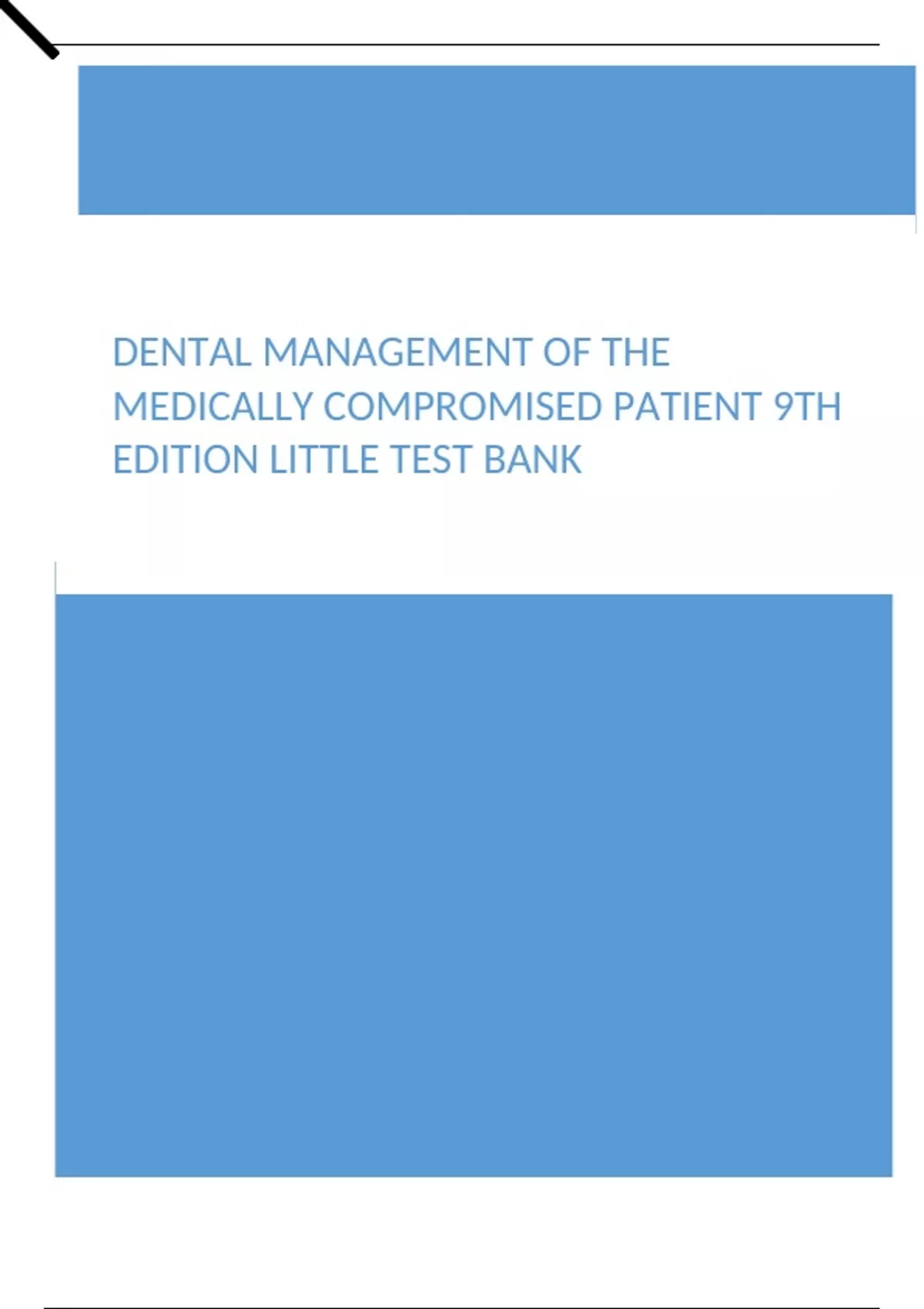 Dental Management of the Medically Compromised Patient 9th Edition ...