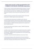 HESI EXIT EXAM LATEST QUESTIONS AND CORRECT DETAILED ANSWERS 2023/2024