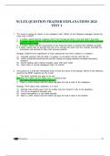 NCLEX QUESTION TRAINER EXPLANATIONS 2024 TEST 1