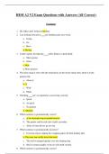 HESI A2 V2 QUESTIONS AND ANSWERS GRAMMAR, VOCABULARY, READING COMPREHENSION, MATH, A&P, BIOLOGY AND CHEMIST A+