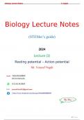 Biology Lecture Notes