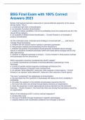 BSG Final Exam with 100&percnt; Correct Answers 2023