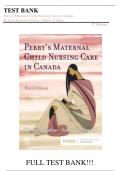 Test Bank For Perry's Maternal Child Nursing Care in Canada 3rd Edition by Lisa Keenan-Lindsay, Cheryl A Sams||ISBN NO:10,032375919X||ISBN NO:13,978-0323759199||All Chapters||Complete Guide A+.