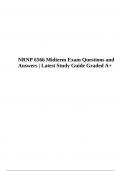 NRNP 6566 Midterm Exam Questions With Correct Answers | Latest Update 2024  (Graded A+)