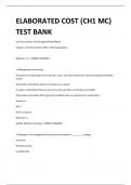 ELABORATED COST &lpar;CH1 MC&rpar; TEST BANK 