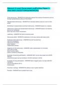 Edexcel A Level Government and Politics Paper 1- 2023&sol;2024 &lpar;QUESTIONS&ANSWERS&rpar;