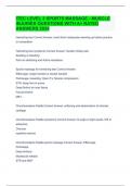 ITEC LEVEL 3 SPORTS MASSAGE - MUSCLE INJURIES QUESTIONS WITH A&plus; RATED ANSWERS 2024