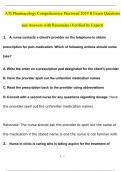 ATI Pharmacology Comprehensive Proctored 2019 B Exam Questions and Answers with Rationales &lpar;Verified by Expert&rpar;