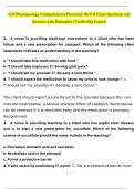 ATI Pharmacology Comprehensive Proctored 2019 A Exam Questions and Answers with Rationales &lpar;Verified by Expert&rpar;