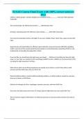 TLSAE Course Final Exam with 100&percnt; correct answers 2023