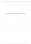 Advance Health Assessment Exam 1 Review Handle It like A Professional