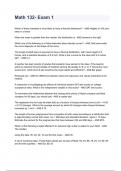 Math 132- Exam 1 Questions & Answers &lpar; Graded A 100&percnt; Verified&rpar;&period;