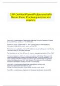   CPP Certified Payroll Professional APA Master Exam Practice questions and answers.