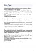 Math Final Test 2024 Questions & CORRECT Answers Guaranteed A&plus;&period;