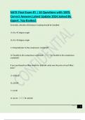 NATE Final Exam &num;1 &vert; 50 Questions with 100&percnt; Correct Answers&period;Latest Update 2024&period;Solved By Expert&period; Top Ranked&period;