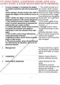 ATI PROCTORED LEADERSHIP EXAM1 NEW 2024 STUDY GUIDE & EXAM QUESTIONS WITH ANSWERS
