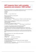 UST Inspector Quiz &vert; with complete questions and answers &vert; 1005 verified