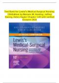 Test Bank for Lewis's Medical-Surgical Nursing, 12thEdition by Mariann M. Harding, Jeffrey Kwong, Debra Hagler Chapter 1-69 with verified Answers 2024
