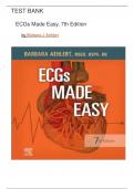 Test bank for ECGs Made Easy 7th Edition by. Barbara J Aehlert All Chapters||ISBN-10 0323794254||ISBN-13 978-0323794251||newest edition 2024