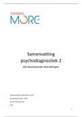 Samenvatting psychodiagnostiek 2 - alle beantwoorde doelstellingen