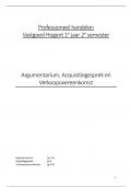 Professioneel handelen voorbereiding mondeling examen Vastgoed Hogent 1e jaar 2e semester Argumentarium&comma; Acquisitiegesprek en Verkoopovereenkomst
